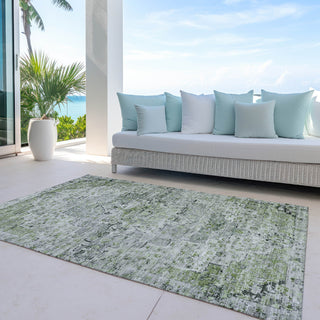 Piper Looms Chantille Global ACN1832 Aloe Machine Washable Area Rug Outdoor Lifestyle Image Feature