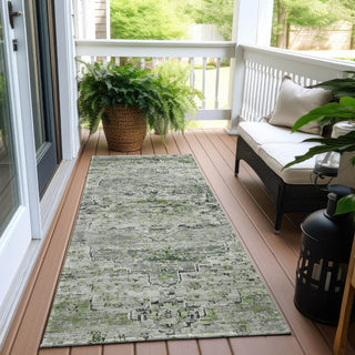 Piper Looms Chantille Global ACN1832 Aloe Machine Washable Area Rug Runner Outdoor Lifestyle Image Feature