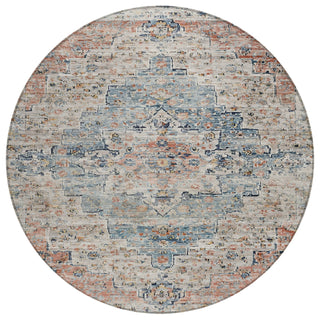 Piper Looms Chantille Global ACN1832 Beige Machine Washable Area Rug Round Main Image