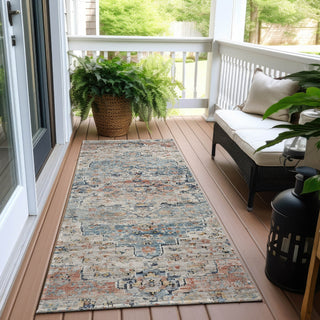 Piper Looms Chantille Global ACN1832 Beige Machine Washable Area Rug Runner Outdoor Lifestyle Image Feature