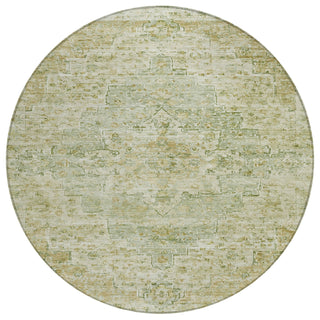 Piper Looms Chantille Global ACN1832 Sage Machine Washable Area Rug Round Main Image