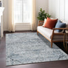 Piper Looms Chantille Global ACN1832 Sky Machine Washable Area Rug Lifestyle Image Feature