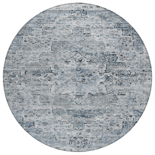 Piper Looms Chantille Global ACN1832 Sky Machine Washable Area Rug Round Main Image