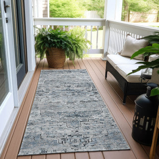 Piper Looms Chantille Global ACN1832 Sky Machine Washable Area Rug Runner Outdoor Lifestyle Image Feature