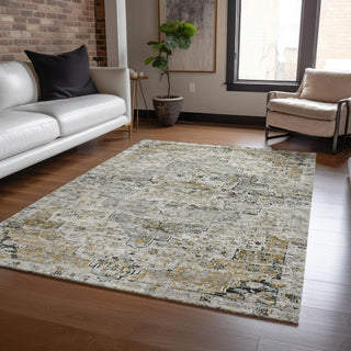 Piper Looms Chantille Global ACN1832 Taupe Machine Washable Area Rug Lifestyle Image Feature