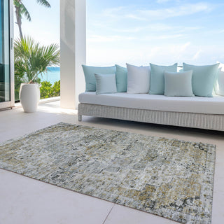 Piper Looms Chantille Global ACN1832 Taupe Machine Washable Area Rug Outdoor Lifestyle Image Feature