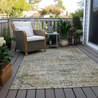 Piper Looms Chantille Global ACN1832 Taupe Machine Washable Area Rug Outdoor Lifestyle Image Feature