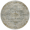 Piper Looms Chantille Global ACN1832 Taupe Machine Washable Area Rug Round Main Image