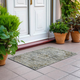 Piper Looms Chantille Global ACN1832 Taupe Machine Washable Area Rug Scatter Outdoor Lifestyle Image Feature