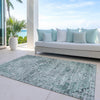 Piper Looms Chantille Global ACN1832 Teal Machine Washable Area Rug Outdoor Lifestyle Image Feature