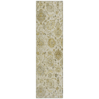 Piper Looms Chantille Damask ACN1833 Beige Machine Washable Area Rug Runner Main Image