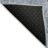 Piper Looms Chantille Damask ACN1833 Blue Machine Washable Area Rug Backing Image