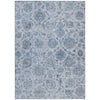 Piper Looms Chantille Damask ACN1833 Blue Machine Washable Area Rug main image