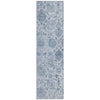 Piper Looms Chantille Damask ACN1833 Blue Machine Washable Area Rug Runner Main Image