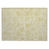 Piper Looms Chantille Damask ACN1833 Gold Machine Washable Area Rug Scatter Main Image