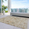 Piper Looms Chantille Damask ACN1833 Linen Machine Washable Area Rug Outdoor Lifestyle Image Feature