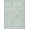 Piper Looms Chantille Damask ACN1833 Turquoise Machine Washable Area Rug main image