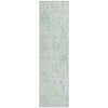 Piper Looms Chantille Damask ACN1833 Turquoise Machine Washable Area Rug Runner Main Image