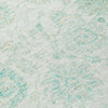 Piper Looms Chantille Damask ACN1833 Turquoise Machine Washable Area Rug Swatch Image