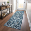 Piper Looms Chantille Aztec ACN1834 Blue Machine Washable Area Rug Runner Lifestyle Image Feature