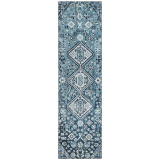 Piper Looms Chantille Aztec ACN1834 Blue Machine Washable Area Rug Runner Main Image