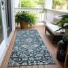 Piper Looms Chantille Aztec ACN1834 Blue Machine Washable Area Rug Runner Outdoor Lifestyle Image Feature