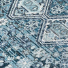 Piper Looms Chantille Aztec ACN1834 Blue Machine Washable Area Rug Swatch Image