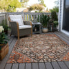 Piper Looms Chantille Aztec ACN1834 Fudge Machine Washable Area Rug Outdoor Lifestyle Image Feature