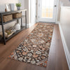 Piper Looms Chantille Aztec ACN1834 Fudge Machine Washable Area Rug Runner Lifestyle Image Feature
