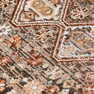 Piper Looms Chantille Aztec ACN1834 Fudge Machine Washable Area Rug Swatch Image