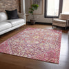 Piper Looms Chantille Aztec ACN1834 Merlot Machine Washable Area Rug Lifestyle Image Feature