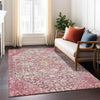 Piper Looms Chantille Aztec ACN1834 Merlot Machine Washable Area Rug Lifestyle Image Feature