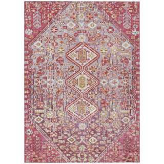 Piper Looms Chantille Aztec ACN1834 Merlot Machine Washable Area Rug main image