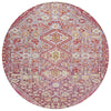 Piper Looms Chantille Aztec ACN1834 Merlot Machine Washable Area Rug Round Main Image