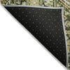 Piper Looms Chantille Aztec ACN1834 Olive Machine Washable Area Rug Backing Image