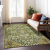 Piper Looms Chantille Aztec ACN1834 Olive Machine Washable Area Rug Lifestyle Image Feature