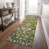 Piper Looms Chantille Aztec ACN1834 Olive Machine Washable Area Rug Runner Lifestyle Image Feature