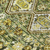 Piper Looms Chantille Aztec ACN1834 Olive Machine Washable Area Rug Swatch Image