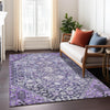 Piper Looms Chantille Aztec ACN1834 Purple Machine Washable Area Rug Lifestyle Image Feature