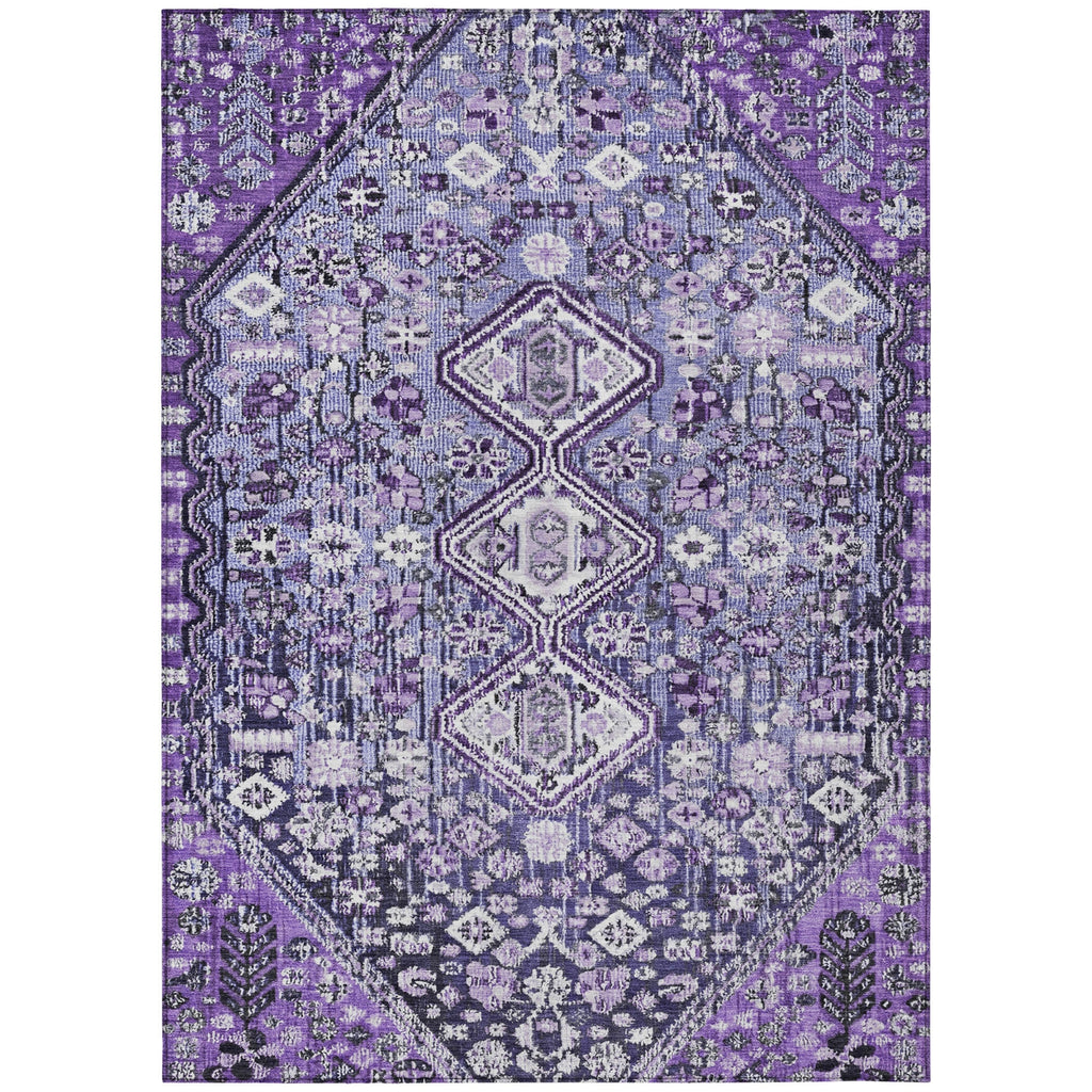 Piper Looms Chantille Aztec ACN1834 Purple Machine Washable Area Rug main image
