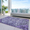 Piper Looms Chantille Aztec ACN1834 Purple Machine Washable Area Rug Outdoor Lifestyle Image Feature