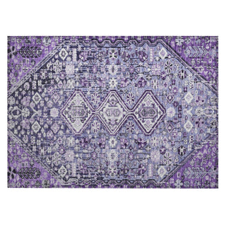 Piper Looms Chantille Aztec ACN1834 Purple Machine Washable Area Rug Scatter Main Image
