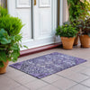 Piper Looms Chantille Aztec ACN1834 Purple Machine Washable Area Rug Scatter Outdoor Lifestyle Image Feature