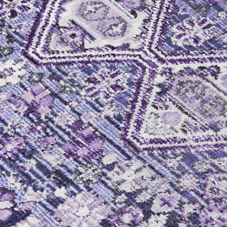 Piper Looms Chantille Aztec ACN1834 Purple Machine Washable Area Rug Swatch Image