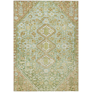Piper Looms Chantille Aztec ACN1834 Sage Machine Washable Area Rug main image