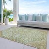 Piper Looms Chantille Aztec ACN1834 Sage Machine Washable Area Rug Outdoor Lifestyle Image Feature