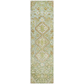 Piper Looms Chantille Aztec ACN1834 Sage Machine Washable Area Rug Runner Main Image