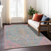 Piper Looms Chantille Aztec ACN1834 Sky Machine Washable Area Rug Lifestyle Image Feature