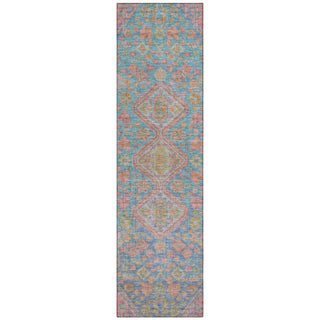 Piper Looms Chantille Aztec ACN1834 Sky Machine Washable Area Rug Runner Main Image