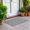 Piper Looms Chantille Aztec ACN1834 Sky Machine Washable Area Rug Scatter Outdoor Lifestyle Image Feature